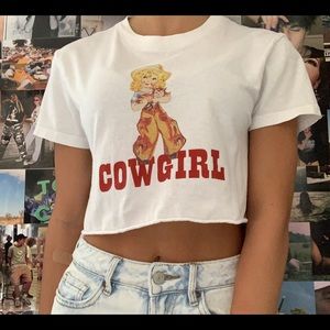 Cowgirl crop top